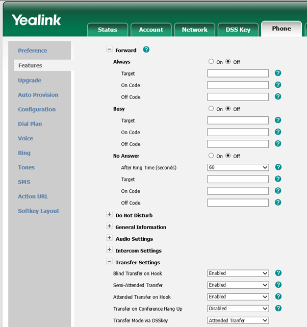 yealink attended transfer
